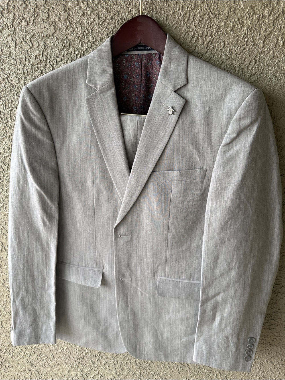 Original Penguin Light Gray Men's Sport Coat Blazer